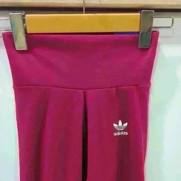 ADIDAS | Women's Crimson Tight Fit Full Length  High-Rise Leggings - Picture 3 of 5